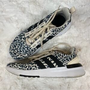Adidas Cheetah Print Cloudfoam Running Shoes Sneaker Women's Size 8 Men's Size 7
